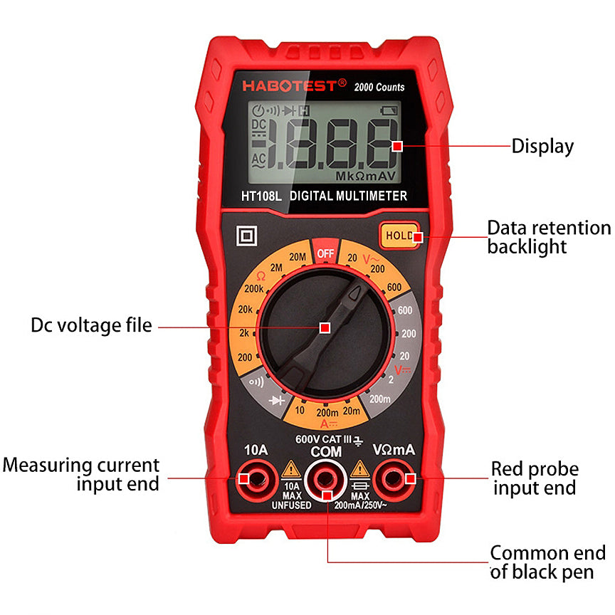 Ψηφιακός μετρητής Habotest HT108L Ψηφιακός μετρητής Habotest 