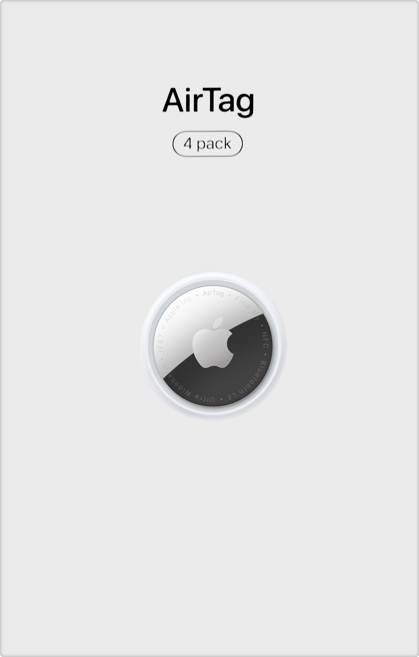 Apple AirTag, Σετ 4 Τεμάχια, Λευκό MX542AM/A