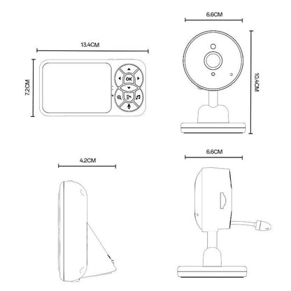 Baby Monitor Yesido KM26, Wi-Fi, Λευκό
