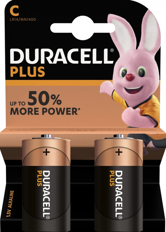 Μπαταρία Duracell Plus, LR14, Σετ 2 τεμάχια