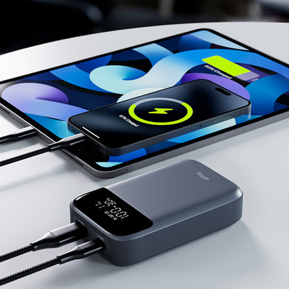 Εξωτερική Μπαταρία Allity. APB-200 PocketPower, 10000mAh, 33W, QC + PD, 1 x USB-A - 1 x USB-C, Γκρι