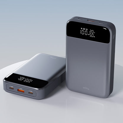 Εξωτερική Μπαταρία Allity. APB-200 PocketPower, 19200mAh, 130W, QC + PD, 1 x USB-A - 2 x USB-C, Γκρι