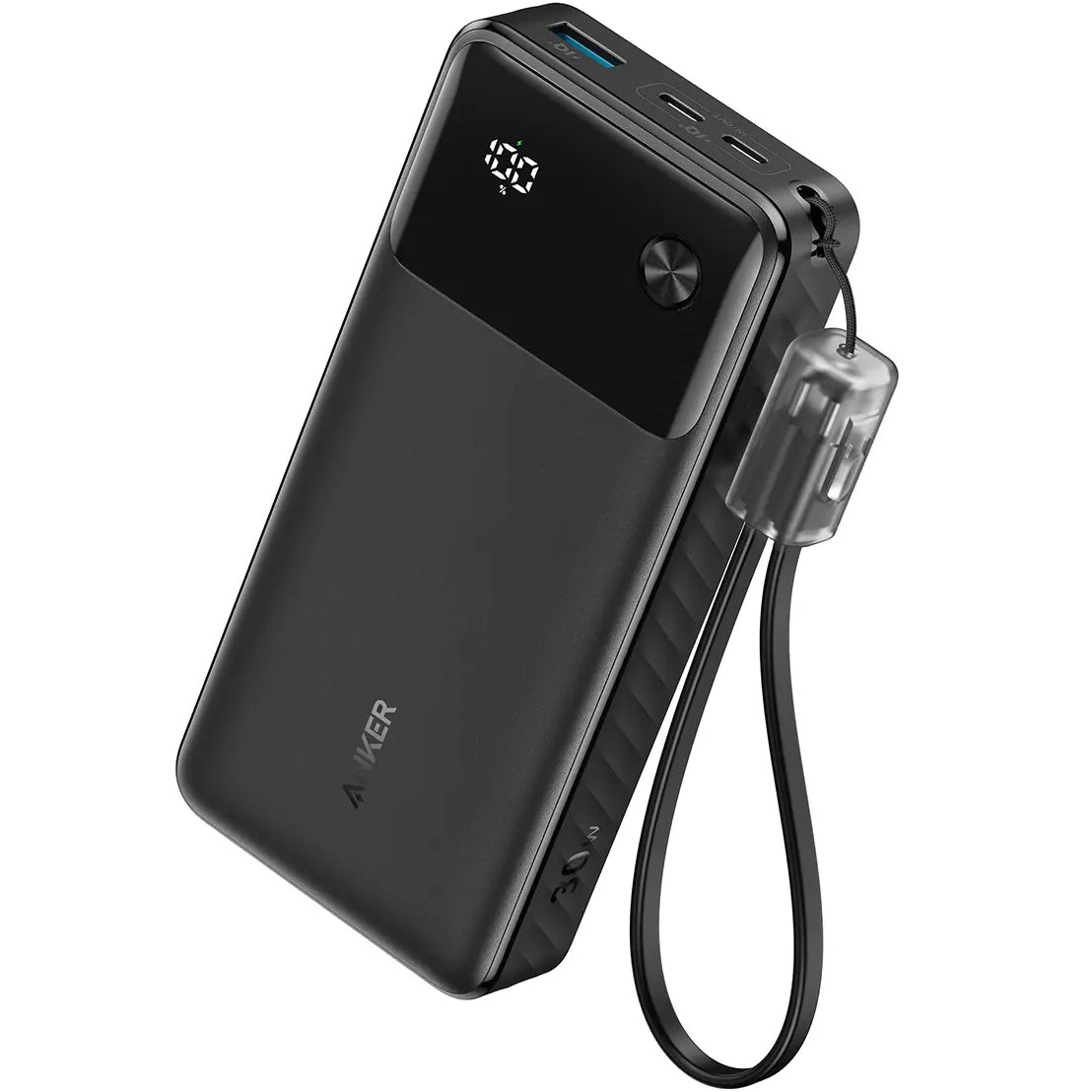 Εξωτερική μπαταρία Anker, 20000mAh, 30W, QC + PD, 1 x USB-A - 2 x USB-C, μαύρο A1384G11