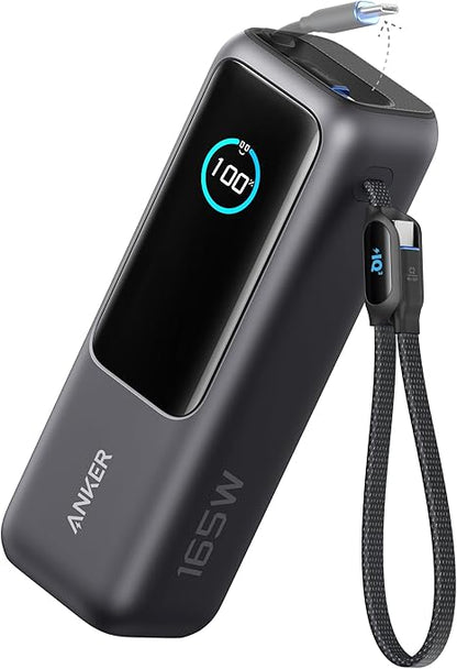 Εξωτερική Μπαταρία Anker, 25000mAh, 165W, QC + PD, 1 x USB-A - 3 x USB-C, Γκρι A1695H11