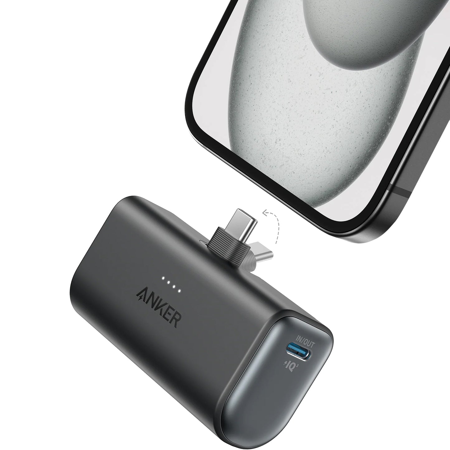 Εξωτερική Μπαταρία Anker Nano, 5000mAh, 22.5W, PD, 2 x USB-C, Μαύρη A1653H11
