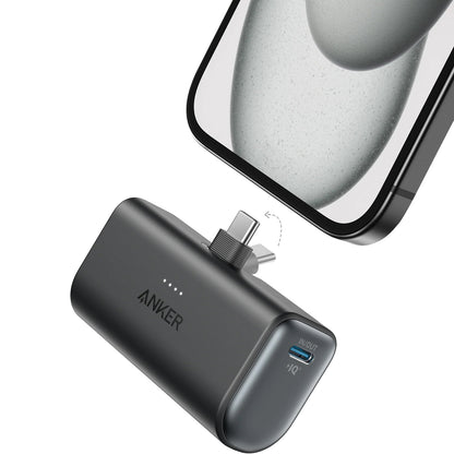 Εξωτερική Μπαταρία Anker Nano, 5000mAh, 22.5W, PD, 2 x USB-C, Μαύρη A1653H11