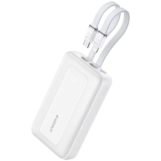 Εξωτερική Μπαταρία Anker PowerCore, 20000mAh, 30W, QC + PD, 1 x Lightning - 1 x USB-A - 2 x USB-C, Λευκή A1681H21