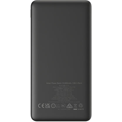 Εξωτερική μπαταρία Anker PowerCore 324, 10000mAh, 12W, 1 x USB-A - 1 x USB-C, μαύρο A1237G11 