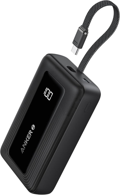Εξωτερική Μπαταρία Anker Zolo, 20000mAh, 30W, QC + PD, 1 x USB-A - 2 x USB-C, Μαύρη A1689011