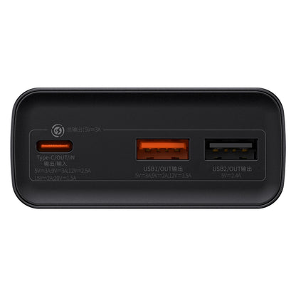 Εξωτερική μπαταρία Baseus Adaman, 20000mAh, 30W, QC + PD, 1 x USB-C - 2 x USB-A, μαύρο PPAD030001 PPAD030001 