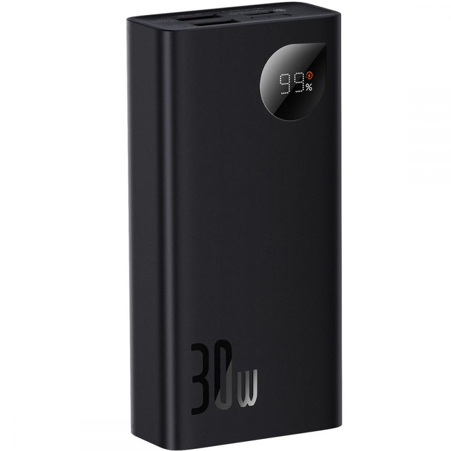 Εξωτερική Μπαταρία Baseus Adaman2, 10000mAh, 30W, QC + PD, 1 x USB-C - 2 x USB-A, Μαύρη PPAD040101