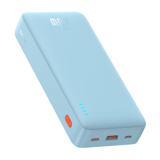 Εξωτερική Μπαταρία Baseus Airpow, 20000mAh, 20W, QC + PD, 1 x USB-A - 1 x USB-C, Μπλε P10022804313-00