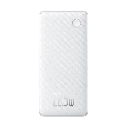 Εξωτερική Μπαταρία Baseus Airpow Lite, 10000mAh, 22.5W, QC + PD, 1 x Lightning - 1 x USB-A - 2 x USB-C, Λευκή P10067501213-00