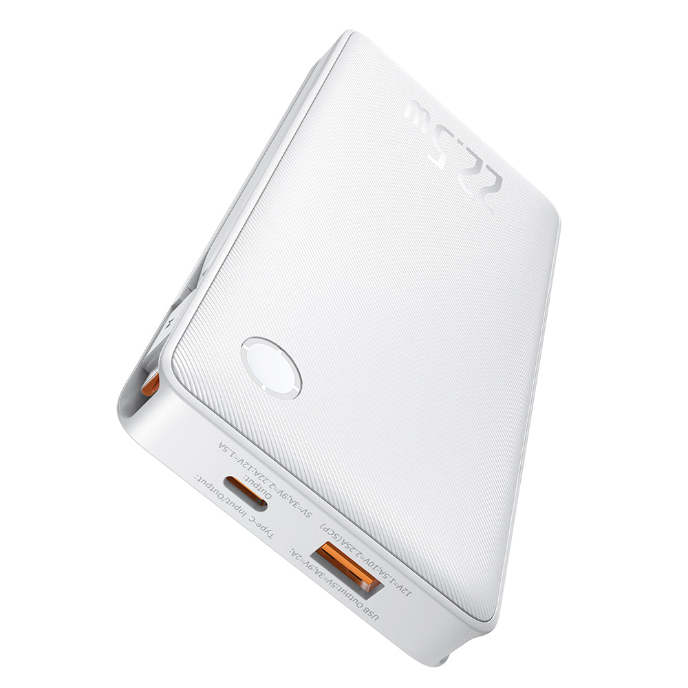 Εξωτερική Μπαταρία Baseus Airpow Lite, 10000mAh, 22.5W, QC + PD, 1 x Lightning - 1 x USB-A - 2 x USB-C, Λευκή P10067501213-00