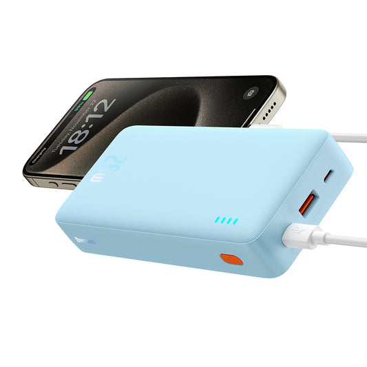 Εξωτερική Μπαταρία Baseus Airpow, 20000mAh, 20W, QC + PD, 1 x USB-A - 1 x USB-C, Μπλε P10022804313-00