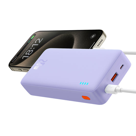 Εξωτερική Μπαταρία Baseus Airpow, 20000mAh, 20W, QC + PD, 1 x USB-A - 1 x USB-C, Μωβ P10022804513-00