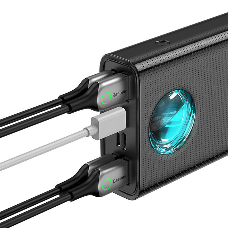 Εξωτερική Μπαταρία Baseus Amblight Digital Display, 30000mAh, 65W, QC + PD, 1 x USB-C - 4 x USB-A, Μαύρη PPLG000101