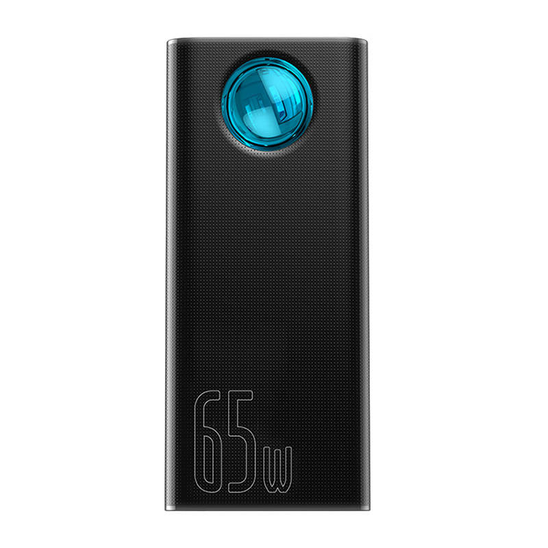 Εξωτερική Μπαταρία Baseus Amblight Digital Display, 30000mAh, 65W, QC + PD, 1 x USB-C - 4 x USB-A, Μαύρη PPLG000101