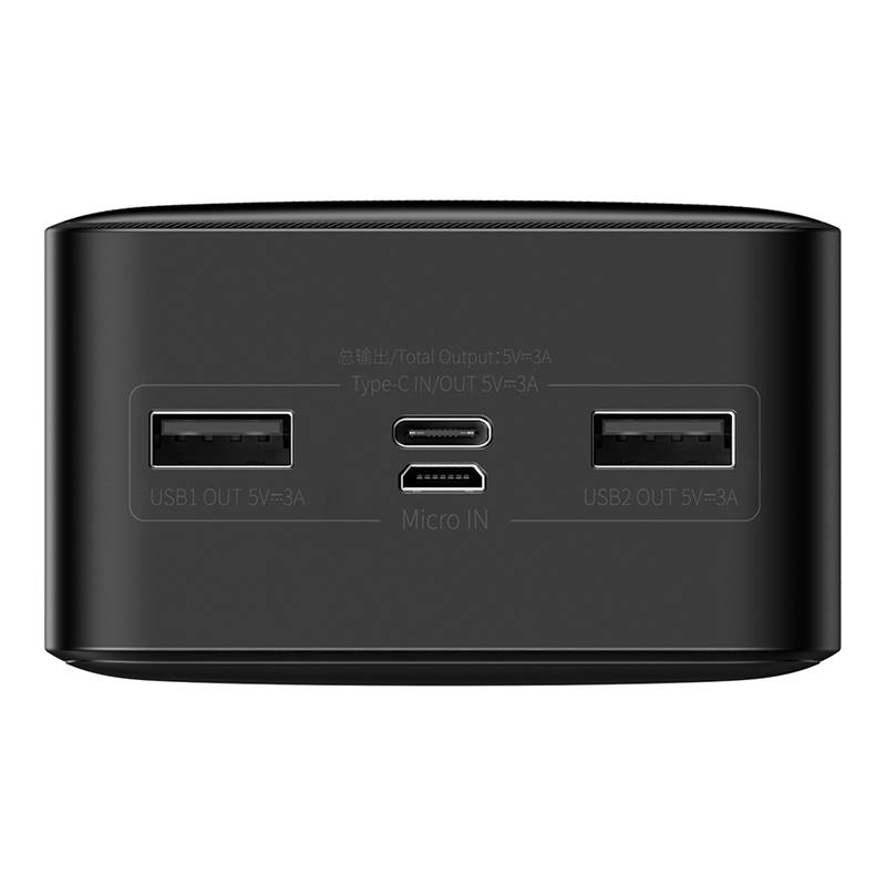 Εξωτερική μπαταρία Baseus Bipow, 30000mAh, 15W, 1 x USB-C - 2 x USB-A, μαύρο PPBD05050201 