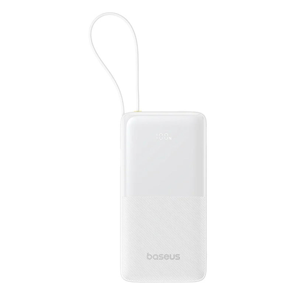 Εξωτερική Μπαταρία Baseus Bipow 2, 10000mAh, 20W, QC + PD, 1 x USB-A - 2 x USB-C, Λευκή P10077101213-00
