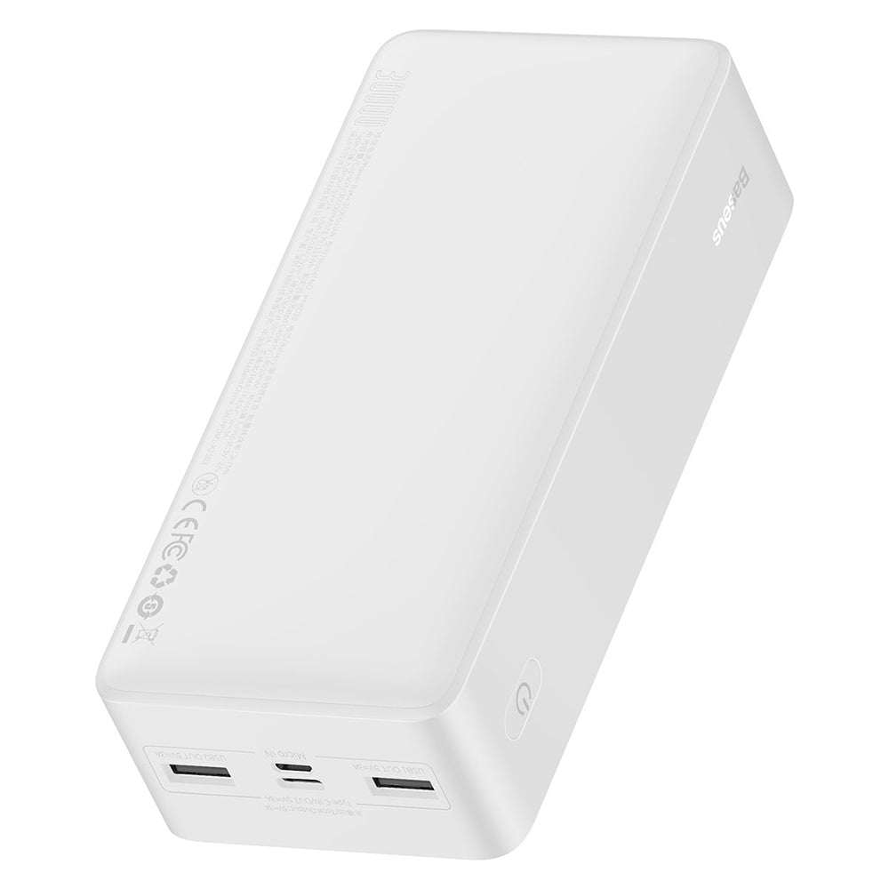 Εξωτερική Μπαταρία Baseus Bipow, 30000mAh, 15W, 1 x USB-C - 2 x USB-A, Λευκή PPBD050202