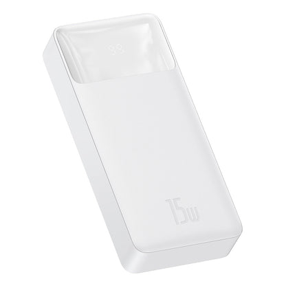 Εξωτερική μπαταρία Baseus Bipow, 20000mAh, 15W, 1 x USB-C - 2 x USB-A, λευκό PPBD050102 