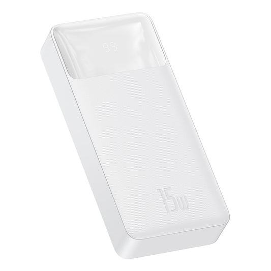 Εξωτερική μπαταρία Baseus Bipow, 20000mAh, 15W, 1 x USB-C - 2 x USB-A, λευκό PPBD050102 