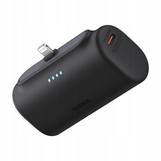 Εξωτερική Μπαταρία Baseus Compact, 5000mAh, 20W, PD, 1 x Lightning - 1 x USB-C, Μαύρη P10068307113-00