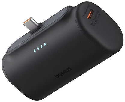 Εξωτερική Μπαταρία Baseus Compact, 5000mAh, 20W, PD, 2 x USB-C, Μαύρη P10068306113-00