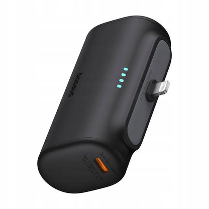 Εξωτερική Μπαταρία Baseus Compact, 5000mAh, 20W, PD, 1 x Lightning - 1 x USB-C, Μαύρη P10068307113-00