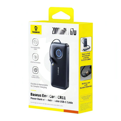 Εξωτερική Μπαταρία Baseus EnerCore CR11, 20000mAh, 67W, PD, 2 x USB-C, Μαύρη E0027H00
