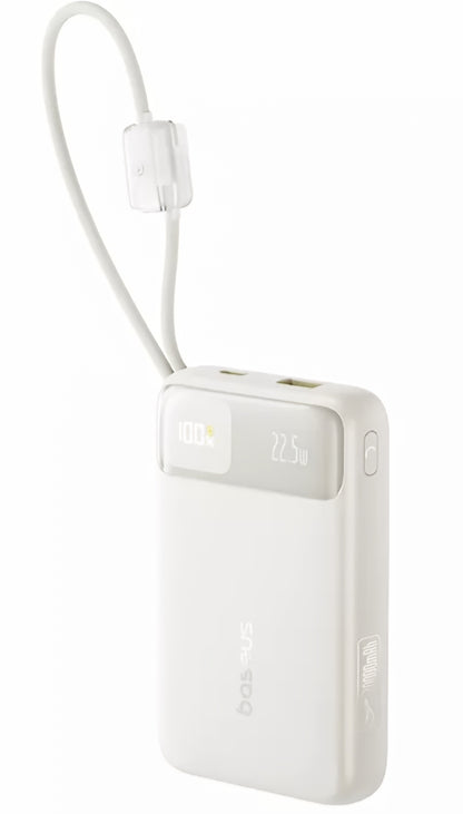 Εξωτερική Μπαταρία Baseus EnerFill FC11, 20000mAh, 22.5W, QC + PD, 1 x Lightning - 1 x USB-A - 2 x USB-C, Μπεζ E0027S05