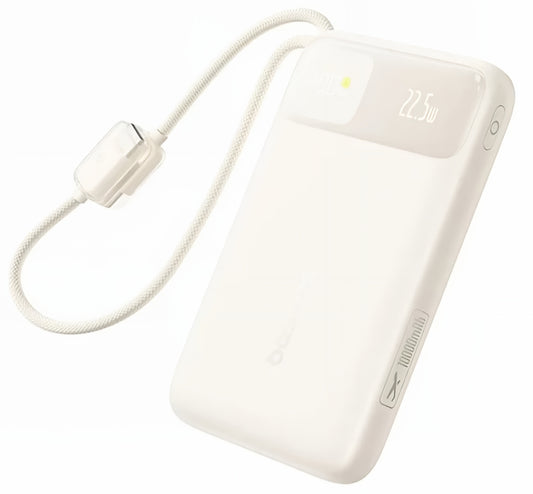 Εξωτερική Μπαταρία Baseus EnerFill FC11, 10000mAh, 22.5W, QC + PD, 1 x USB-A - 3 x USB-C, Μπεζ E0030401