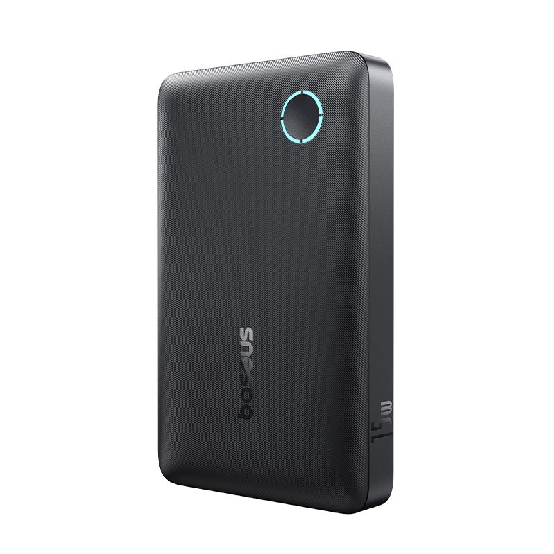 Baseus EnerFill FP11 External Battery, 10000mAh, 15W, 1 x USB-A - 1 x USB-C, Black P1008210C123