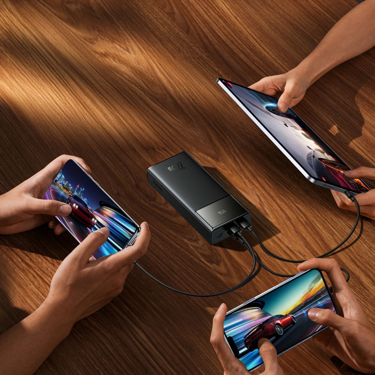 Εξωτερική Μπαταρία Baseus EnerFill FP41, 30000mAh, 22.5W, QC + PD, 1 x USB-C - 2 x USB-A, Μαύρη