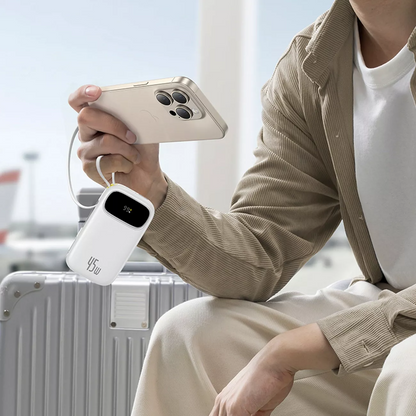 Εξωτερική Μπαταρία Baseus EnerFill FC31, 20000mAh, 45W, QC + PD, 1 x Lightning - 1 x USB-A - 2 x USB-C, Λευκό P10082105213-00