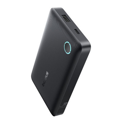 Baseus EnerFill FP11 External Battery, 10000mAh, 15W, 1 x USB-A - 1 x USB-C, Black P1008210C123