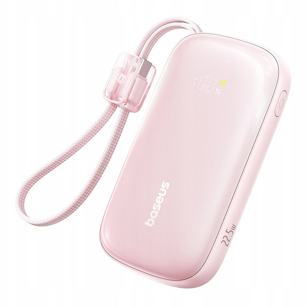Εξωτερική Μπαταρία Baseus EnerFill FC21 Qpow 3 Ultra, 10000mAh, 22.5W, QC + PD, 1 x USB-A - 1 x USB-C, Ροζ E0027L02