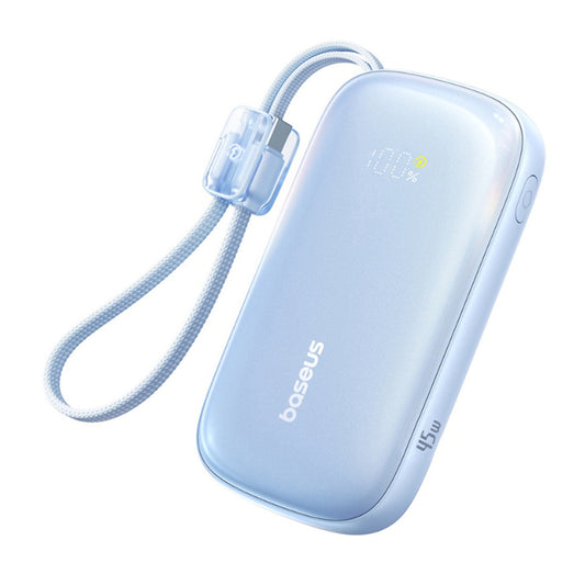 Εξωτερική Μπαταρία Baseus EnerFill FC21 Qpow 3 Ultra, 10000mAh, 45W, QC + PD, 1 x USB-A - 1 x USB-C, Μπλε E0027Q03