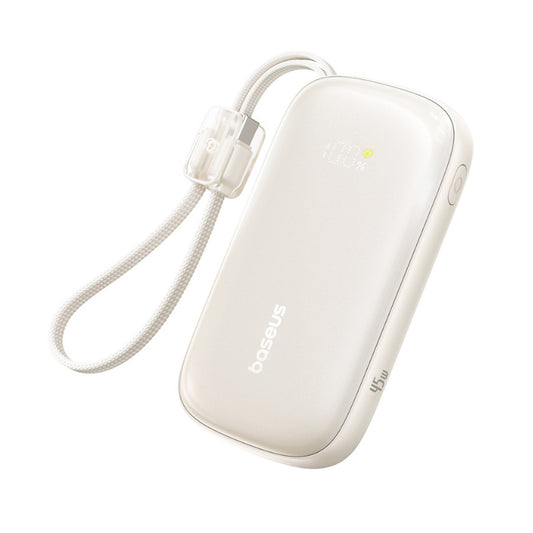 Εξωτερική Μπαταρία Baseus EnerFill FC21 Qpow 3 Ultra, 10000mAh, 45W, QC + PD, 1 x USB-A - 1 x USB-C, Μπεζ E0027Q01