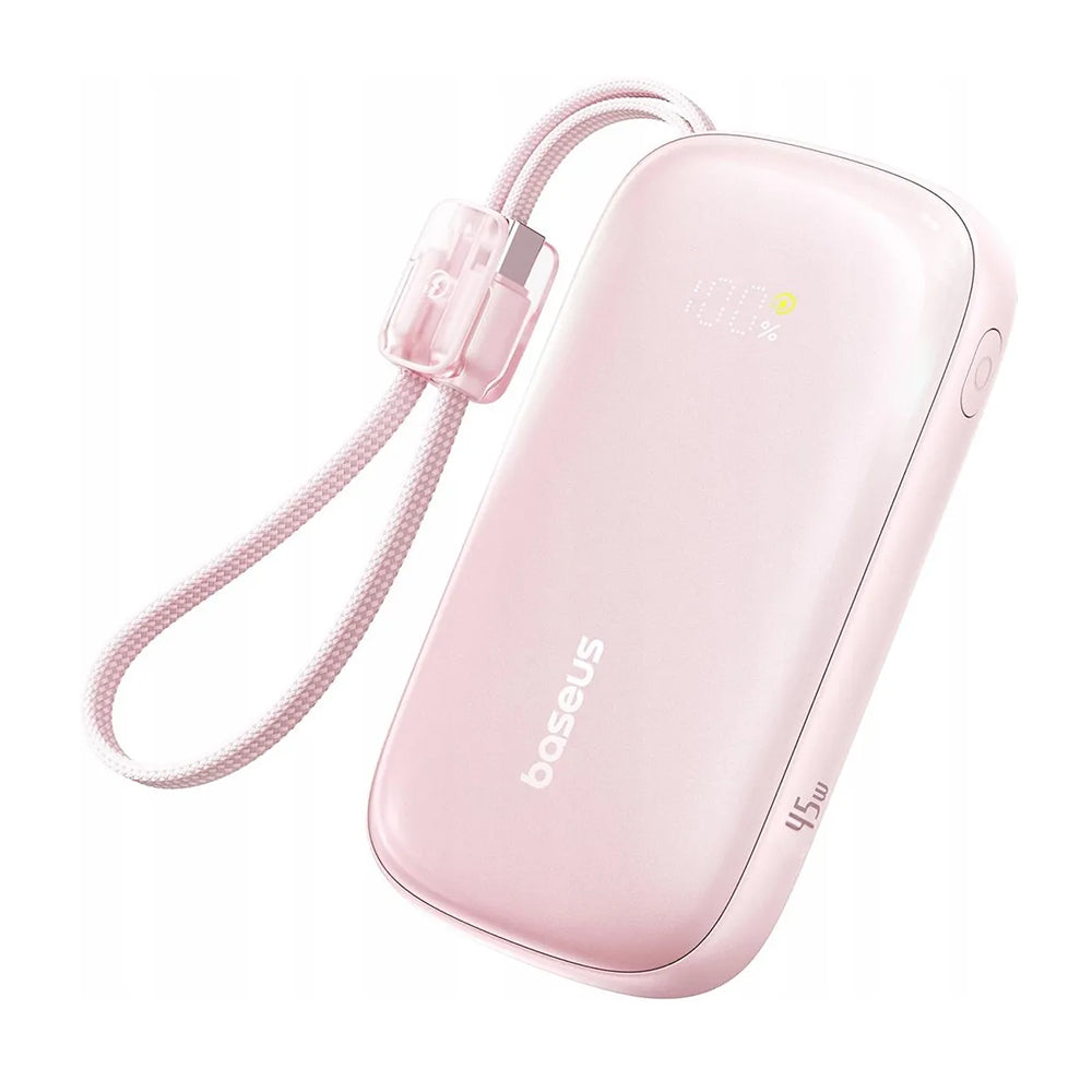 Εξωτερική Μπαταρία Baseus EnerFill FC21 Qpow 3 Ultra, 10000mAh, 45W, QC + PD, 1 x USB-A - 1 x USB-C, Ροζ E0027Q02