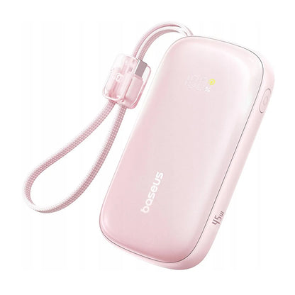 Εξωτερική Μπαταρία Baseus EnerFill FC21 Qpow 3 Ultra, 10000mAh, 45W, QC + PD, 1 x USB-A - 1 x USB-C, Ροζ E0027Q02