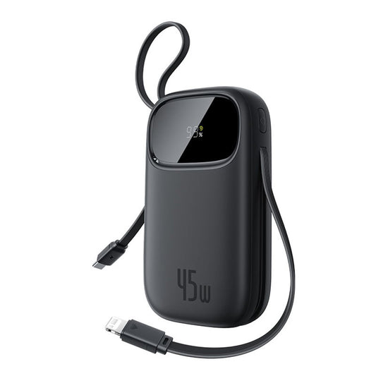 Baseus EnerFill FC31 Qpow 3 External Battery, 20000mAh, 45W, QC + PD, 1 x Lightning - 1 x USB-A - 2 x USB-C, Black E0028D00