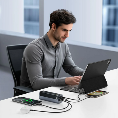 Εξωτερική Μπαταρία Baseus EnerGeek GP12, 20800mAh, 145W, QC + PD, 2 x USB-A - 2 x USB-C, Γκρι P10082109813-00