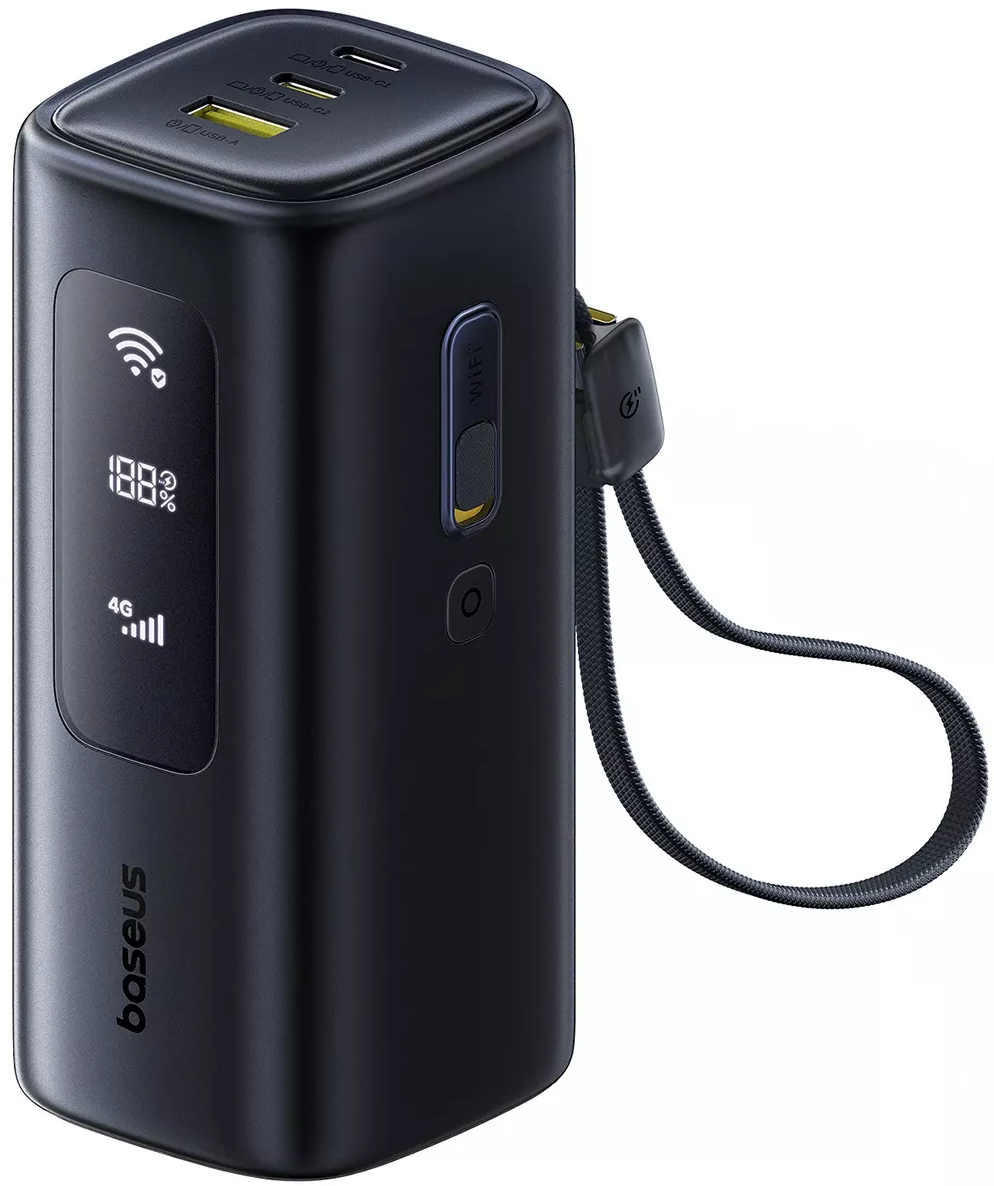 Εξωτερική Μπαταρία Baseus EnerGeek GX11, 20000mAh, 67W, QC + PD, 1 x USB-A - 2 x USB-C, Μαύρο E0025701