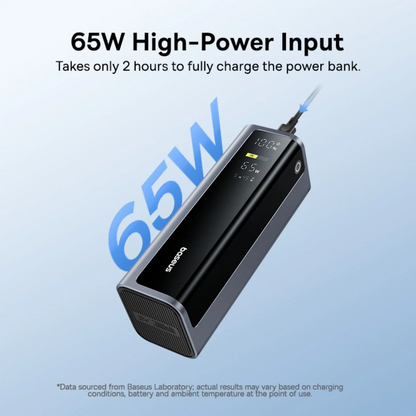 Εξωτερική Μπαταρία Baseus EnerGeek GP12, 20800mAh, 145W, QC + PD, 2 x USB-A - 2 x USB-C, Γκρι P10082109813-00