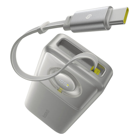 Baseus Free2Pull External Battery, 20000mAh, 65W, PD, 2 x USB-C, Gray P10073700843-00