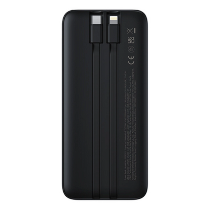Εξωτερική Μπαταρία Baseus Lipow, 10000mAh, 22.5W, QC + PD, 1 x Lightning - 1 x USB-A - 2 x USB-C, Μαύρη P10079101123-00