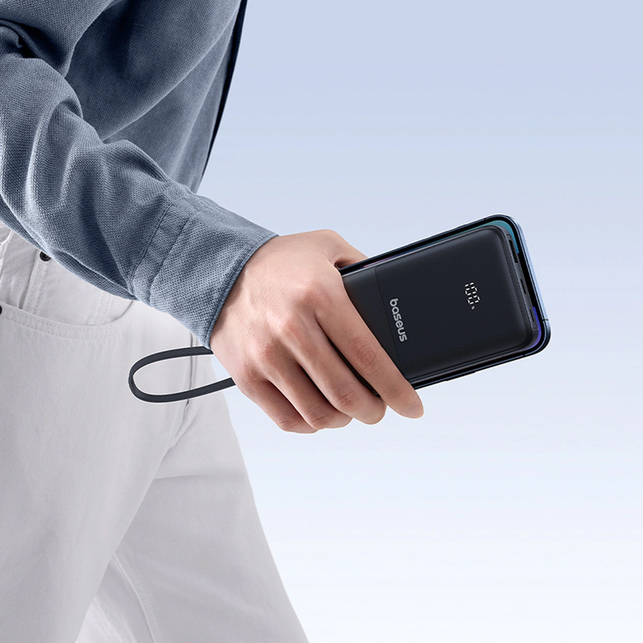 Εξωτερική Μπαταρία Baseus Lipow, 10000mAh, 22.5W, QC + PD, 1 x Lightning - 1 x USB-A - 2 x USB-C, Μαύρη P10079101123-00