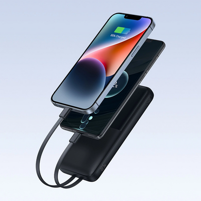 Εξωτερική Μπαταρία Baseus Lipow, 10000mAh, 22.5W, QC + PD, 1 x Lightning - 1 x USB-A - 2 x USB-C, Μαύρη P10079101123-00
